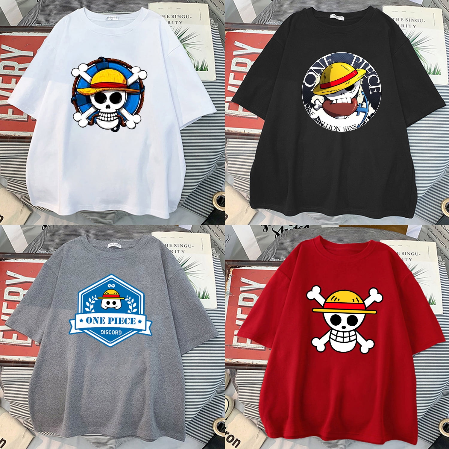 skechers x one piece t shirt