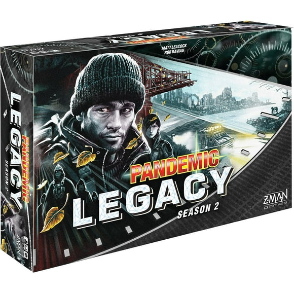 Jeu de Société Pandemic Legacy Saison 2 (Noir) - Combattez pour Sauver l'Humanité de la Peste! Jeu de Stratégie Coopératif pour Enfants et Adultes, 13+, 2-4 Joueurs, 60 Minutes