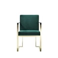 thumbnail image 6 of Pangea Home Gold Dexter Arm Chair Velvet Green, 6 of 6