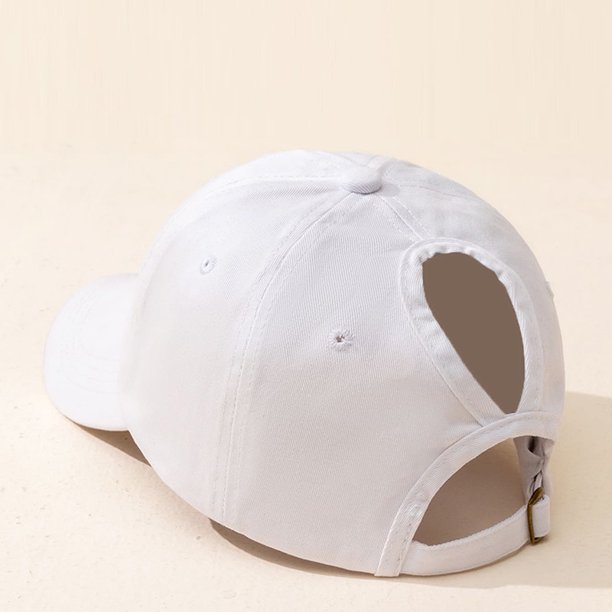 High Ponytail Baseball Cap Women Men Unisex Washed New Year Presents Christmas Valentine's Gift For Her