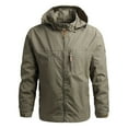 thumbnail image 1 of SHIXIAOO Men Autumn and Winter Detachable Hooded Outdoor Thin Top Blouse Coat 3x Jacket Men Pile Lined Jacket, 1 of 3