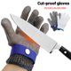 thumbnail image 2 of Guantes Metálicos Anticorte, Guante Cocina Malla Metálica Acero Anti Corte, Trabajo Anti Corte Y Anti Pinchazo - Gris Plata *L-longitud total 24,5 cm ACTIVE Biensenido a ACTIVE, 2 of 4