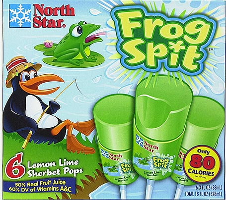 picture Frog Ice Cream Bar ice cream specialties north star frog spit sherbet pops 6 ea