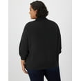 thumbnail image 3 of Hanes Originals Women's Soft Brushed Cardigan (Plus Size) Black 3X, 3 of 3