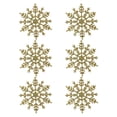 thumbnail image 1 of 6 piezas coloridos copos de nieve decoración colgante árbol de Navidad brillo copo de nieve colgantes, 1 of 8