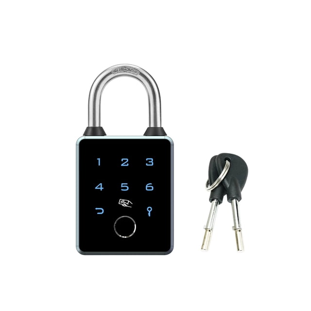 Candado con huella dactilar y contraseña, cerradura grande todo en uno, con Bluetooth, aplicación de grafiti, NFC, desbloqueo de puerta, antirrobo, impermeable, electrónico