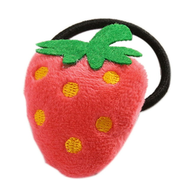 Coiffe pour Filles Enfants Adorable Enfants Femmes Corde Dessin Animé Queue de Cheval Dessin Animé Anneau pour Cheveux Corde Attache Peluche Fruit Animal Porte-Queue de Cheval