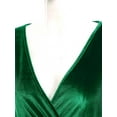 thumbnail image 7 of TiaoBug Womens Velvet Midi Dress V Neck Long Sleeve Flowy Evening Party A-Line Dresses Green XL, 7 of 7