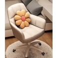 thumbnail image 4 of Swivel Pink Make Up Computer Chair Wheels Desk Chair Individual Armchair Student Dormitory Silla Gamer Apartment Furniture My Lux Decor Round, 4 of 13