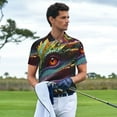thumbnail image 3 of Honeii Colorful Dragon Head Profile Print Polo Shirt, A Classic Short-Sleeved, Button-Down Golf Shirt for Men,Mens Polo Shirts Short Sleeve-3X-Large, 3 of 6