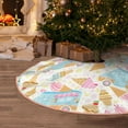 thumbnail image 5 of Sikiie Icecream Truck Nativity Christmas Tree Skirt, Jesus Christian Winter Holiday Tree Mat Decoration(30-48IN)48", 5 of 6