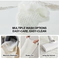 thumbnail image 3 of BULULOM Waffle Bathroom Rugs, Non Slip Washable Super Absorbent Quick Dry, Farmhouse Long Runner Bath Mat, 24"*60" Cream White, 3 of 8