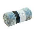 Mainstays Gray Paw Fleece Throw Blanket 50" x 60"