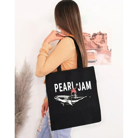 vintage Pearl Jam Tote Bag  Bag  Hoodie with bold shark cowboy graphic for edgy fans  for men & women  up to .-TH53616