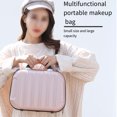 thumbnail image 1 of Makeup Storage Organizer Travel ABS Toiletry Suitcase Box Outdoor Handbag Protector Solid Mini Boarding Luggage Cosmetic Case Large Capacity Bag Rose red, 1 of 9