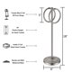 thumbnail image 2 of Billuyoard Soporte para toallas Anillos dobles Soporte colgante Estante de de acero inoxidable Toallas de Suministros organizadores de baño Juegos de accesorios de baño Billuyoard HA066222-00, 2 of 6