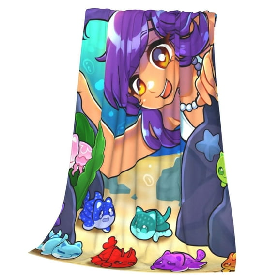 Aphmau Throw Blanket Cozy Plush Lightweight Warm Fuzzy Flannel Blanket Air Conditioning Blanket for Couch Sofa Bed Home Decor Gift 50x40