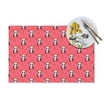thumbnail image 4 of XMXT 1 Pcs Woven Placemats, Cute Panda Love Background Stain Resistant Anti-Skid Placemat for Kitchen Table, 12 x 18 inches, 4 of 6