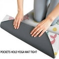 thumbnail image 3 of White Mermaid Pattern Hot Yoga Mat Towel Non Slip for Hot Yoga - Quick-Drying Yoga Mat Cover with 4 Corner Pockets with Travel Bag - Hot Yoga Towel Non Slip Grip Moisture Wicking Sweat 70"x26", 3 of 6