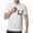 White, variant on Cotton Linen Polo Shirts for Men Band Collar Casual Summer Button Up Shirt Short Sleeve Personalised V Neck Shirts