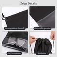 thumbnail image 3 of Bolsa de viaje para zapatos, 20 unidades, impermeable, a prueba de polvo, con ventana transparente, 3 of 5