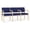 Blue, variant on Lenox Wood Reception Waiting 3-Seat Tandem Seating / Natural Wood / Black
