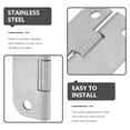 thumbnail image 2 of OULII 6Pcs Hinge for Cooler and Freezer 11.8x1.3in Silver Stainless Steel Rectangular, 2 of 8