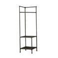 thumbnail image 2 of Abbracc Coat Rack Dorm Sweaters Jackets Scarf Hats Multipurpose Clothes Hanger Stand Two Layer Balck, 2 of 9