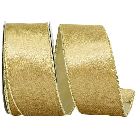 Reliant Ribbon - 94486W-035-40F, Ribbon, Gold, 2-1/2 Inch, 10 Yards