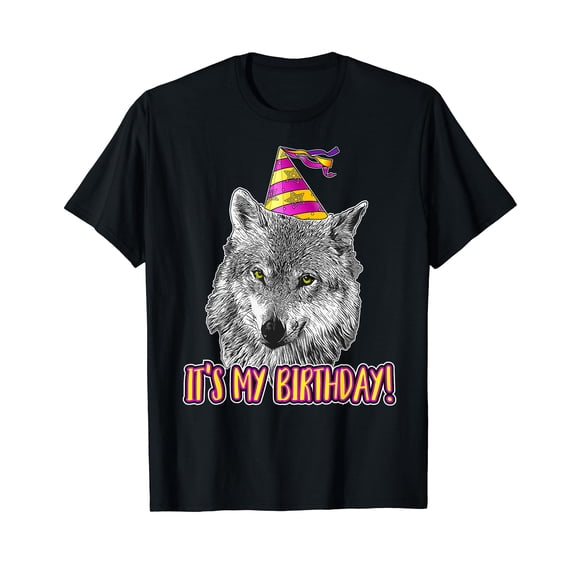Wolf Birthday Themed Party Wolves Theme Wolf Lover T-Shirt