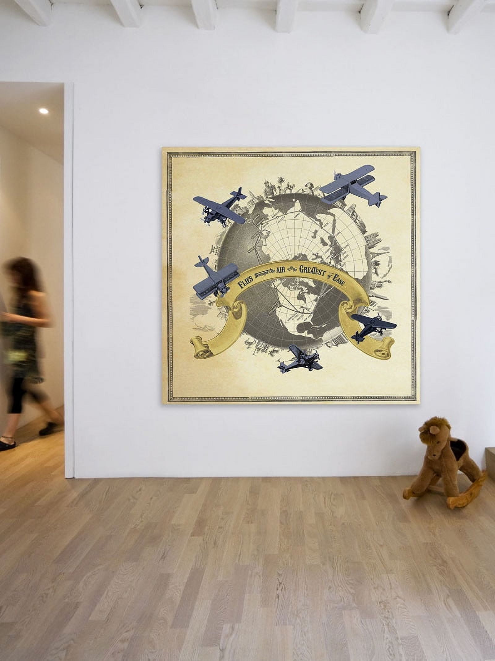 Marmont Hill "Flies Through the Air" Painting Print on Canvas