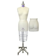 PGM 601-6 Industry Grade Missy Dress Forms with Natural Hip & Height Adjustable Base, Size 6