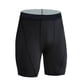 thumbnail image 2 of Mallas cortas de poliéster elásticas para hombre, de secado rápido, para deportes, baloncesto, fútbol, color negro, talla L, 2 of 12
