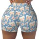 thumbnail image 2 of Balery Funny Cute Healthy Teeth Pantalones cortos de entrenamiento estampados para mujer, sin costuras, ajustados, para gimnasio, yoga, correr, deportes, ejercicio activo, fitness.-XX-Large, 2 of 8