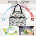 thumbnail image 5 of Goofa Tractor and Dumper Pattern Lunch Bag ,Insulated Lunch Box, Small Leakproof Cooler Food Lunch Containers Reusable High Capacity Lunch Tote Bags, 5 of 8