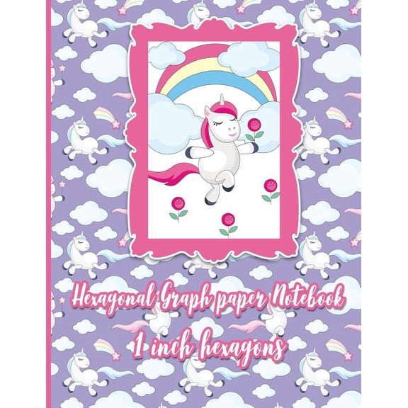 Hexagonal Graph Paper Notebook: 1 Inch Hexagons: Hexagonal Graph Paper Notebook: 1 Inch Hexagons: Organic Chemistry Drawing Notebook, Design Book, Work Book, Gaming, Mapping, Knitting, Sketch Book - U