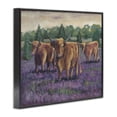 thumbnail image 4 of Purple Fields & Cows Black Framed Giclee Art, design by Marnie Bourque, 4 of 9