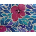 thumbnail image 5 of oneOone Georgette Viscose Medium Blue Fabric Florals Craft Projects Decor Fabric Printed By The Yard 42 Inch Wide, 5 of 6