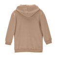 thumbnail image 6 of idosla Hoodies for Teen Girls Oversized Pullover Sweatshirt Fashion Cute Long Sleeve Shirts Fall Preppy Clothes With Pockets (Khaki, 11-12 Years）, 6 of 6