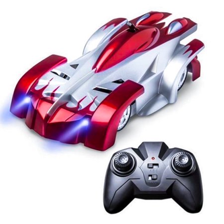Sunshine Kids Radian Replacement - USB Rechargeable Anti Gravity RC Wall Climber Car 360°Rotating Stunt Wall Climbing Racer Car Toys for Kids Gift(Red)