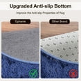 thumbnail image 5 of Socofuz Ultra Soft Fluffy Rugs for Bedroom, 5x5ft Blue Anti-Skid Durable Circle Modern Play Room Carpet for Home Decor, 5 of 6