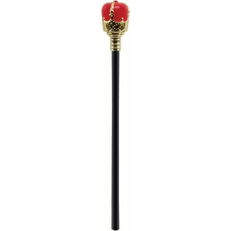 Star Power Halloween Royal King Scepter Costume Staff, Red Gold, 17.5 ...