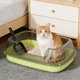 thumbnail image 5 of Caja de arena semicerrada para gatos con tapa de entrada superior, lados altos, control de olores, caja de arena cubierta con filtro de cuchara para control de olores, caja de arena de plástico para g, 5 of 6