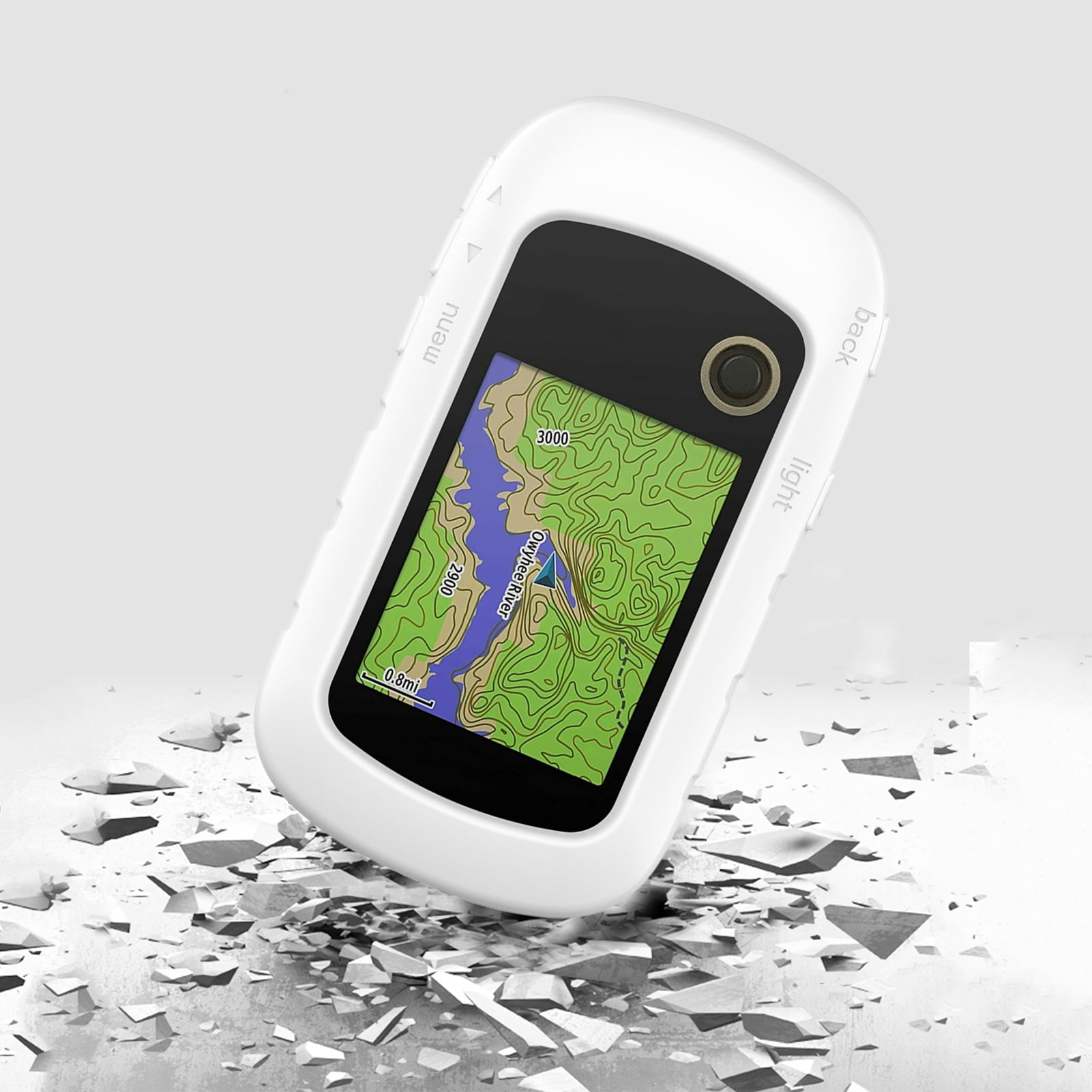 Housse Silicone Protection Kwmobile Pour Garmin ETrex 22x / 32x – Étui Antichoc Noir Souple, Anti-Rayures Pour GPS Randonnée