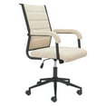 thumbnail image 4 of Auction Office Chair Beige Office Chair, Modern Style, Plush and durable faux leather fabric, Plywood, Indoor Office, 4 of 12