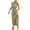 Green, variant on LEAVINGSUO Sleeveless Dresses for Women 2026 Women's Fashion Bow Split Large Suit Dress