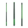 thumbnail image 1 of GLD Billiards Viper Elite Wrapped Pool Cue - Green, 1 of 2