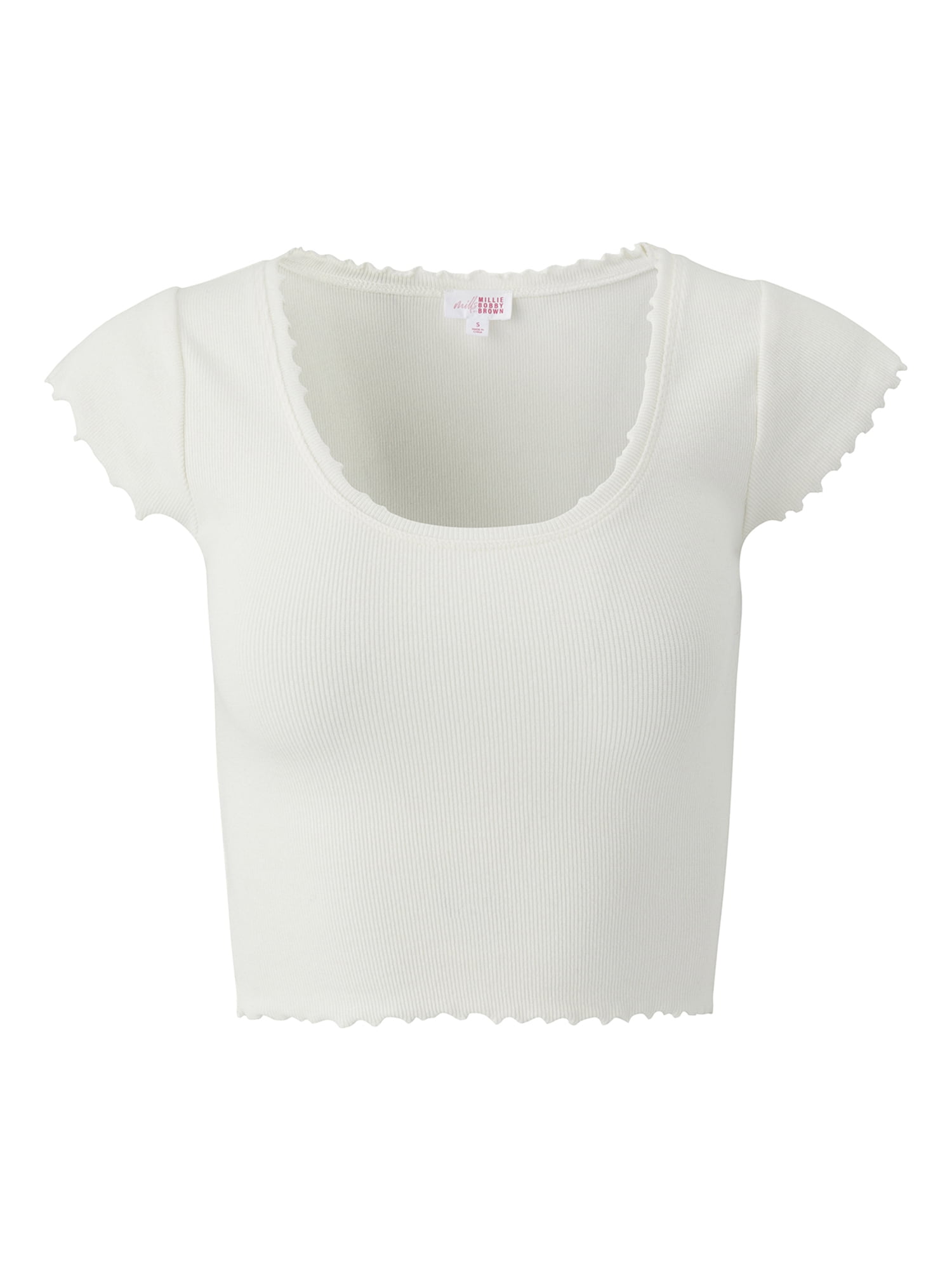 Mills by Millie Bobby Brown Women's Scoop Short Sleeve T-Shirt, Sizes XXS- XXL