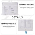 thumbnail image 2 of 4 Pcs Sac d'Urine Jetable Sac de Drainage d'Urine en PVC Sac de Collecte d'Urine Portable, 2 of 8