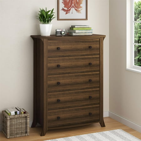 Provincial Homestead - Ameriwood Home Oakridge 5-Drawer Dresser, Homestead Oak